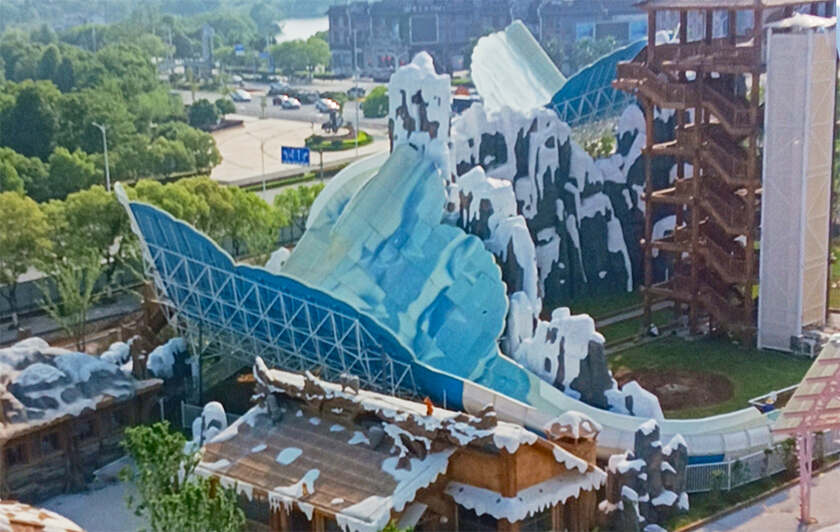 赣中首座综合性现代主题乐园！江西吉安欢乐世界水上游乐设备进入试滑验收阶段